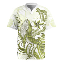 Lime Green Hawaii Rugby Jersey Humpback Whale Tattoo Polynesian Tribal Ocean Vibes LT14 Lime Green - Polynesian Pride