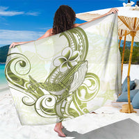 Lime Green Hawaii Sarong Humpback Whale Tattoo Polynesian Tribal Ocean Vibes