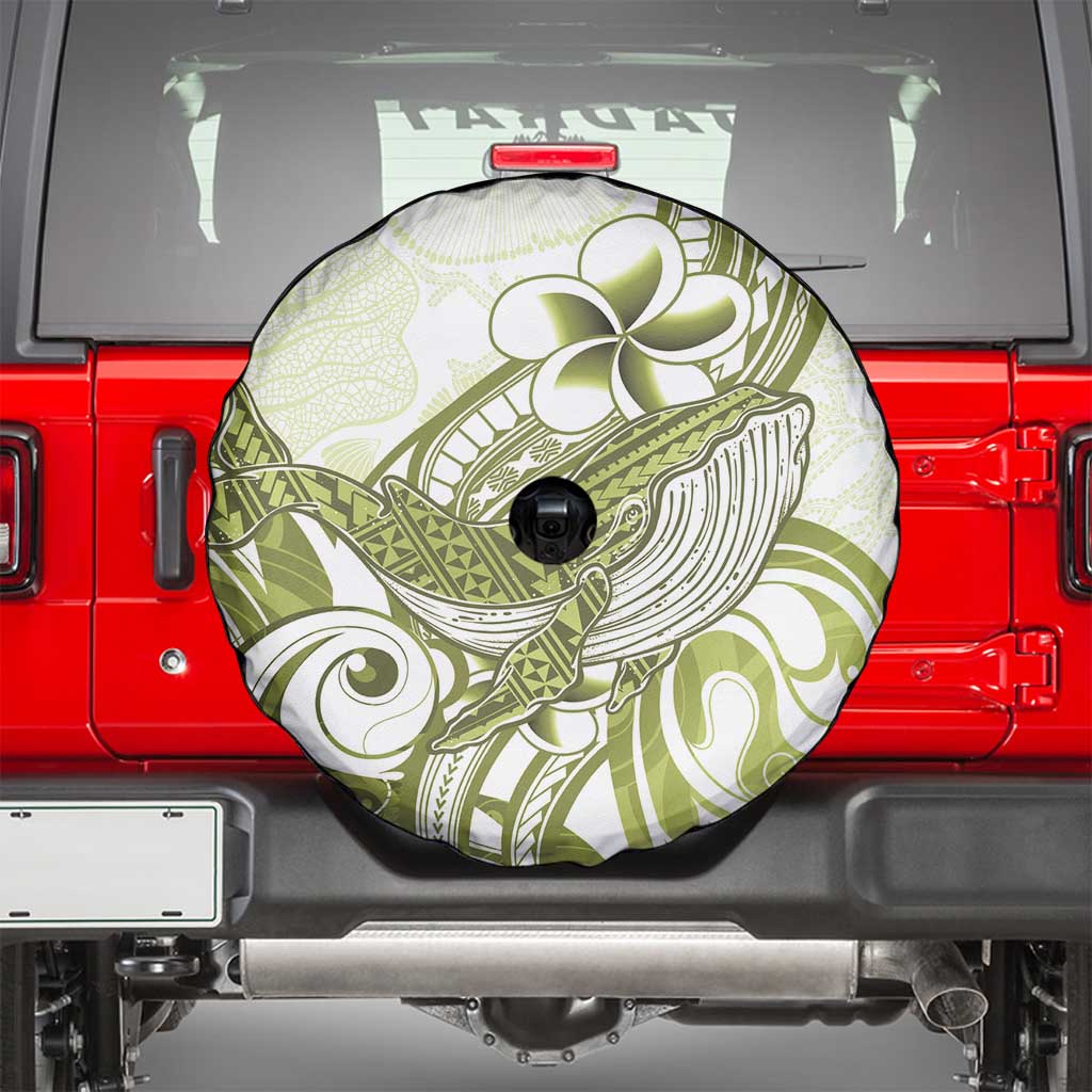 Lime Green Hawaii Spare Tire Cover Humpback Whale Tattoo Polynesian Tribal Ocean Vibes LT14 - Polynesian Pride