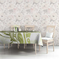 Lime Green Hawaii Tablecloth Humpback Whale Tattoo Polynesian Tribal Ocean Vibes LT14 - Polynesian Pride