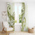 Lime Green Hawaii Window Curtain Humpback Whale Tattoo Polynesian Tribal Ocean Vibes