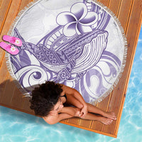 Purple Hawaii Beach Blanket Humpback Whale Tattoo Polynesian Tribal Ocean Vibes LT14 - Polynesian Pride