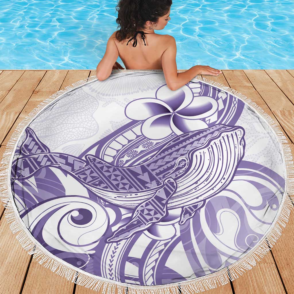Purple Hawaii Beach Blanket Humpback Whale Tattoo Polynesian Tribal Ocean Vibes LT14 - Polynesian Pride