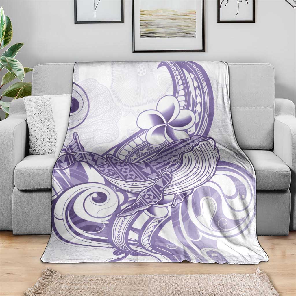 Purple Hawaii Blanket Humpback Whale Tattoo Polynesian Tribal Ocean Vibes LT14 - Polynesian Pride