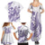 Purple Hawaii Family Matching Summer Maxi Dress and Hawaiian Shirt Humpback Whale Tattoo Polynesian Tribal Ocean Vibes