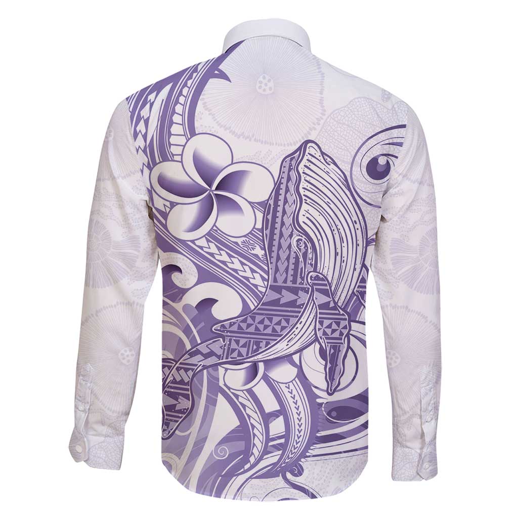 Purple Hawaii Family Matching Summer Maxi Dress and Hawaiian Shirt Humpback Whale Tattoo Polynesian Tribal Ocean Vibes LT14 - Polynesian Pride