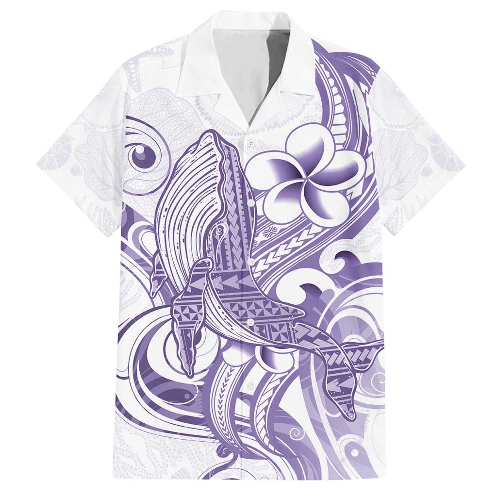 Purple Hawaii Family Matching Tank Maxi Dress and Hawaiian Shirt Humpback Whale Tattoo Polynesian Tribal Ocean Vibes