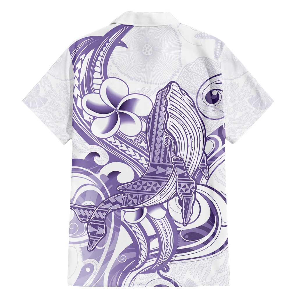 Purple Hawaii Family Matching Tank Maxi Dress and Hawaiian Shirt Humpback Whale Tattoo Polynesian Tribal Ocean Vibes