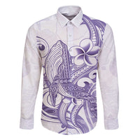 Purple Hawaii Family Matching Tank Maxi Dress and Hawaiian Shirt Humpback Whale Tattoo Polynesian Tribal Ocean Vibes