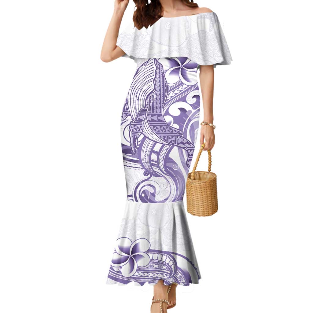 Purple Hawaii Mermaid Dress Humpback Whale Tattoo Polynesian Tribal Ocean Vibes