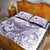 Purple Hawaii Quilt Bed Set Humpback Whale Tattoo Polynesian Tribal Ocean Vibes