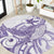 Purple Hawaii Round Carpet Humpback Whale Tattoo Polynesian Tribal Ocean Vibes