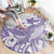 Purple Hawaii Round Carpet Humpback Whale Tattoo Polynesian Tribal Ocean Vibes