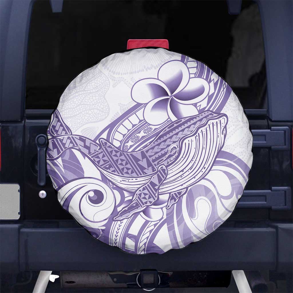 Purple Hawaii Spare Tire Cover Humpback Whale Tattoo Polynesian Tribal Ocean Vibes LT14 - Polynesian Pride