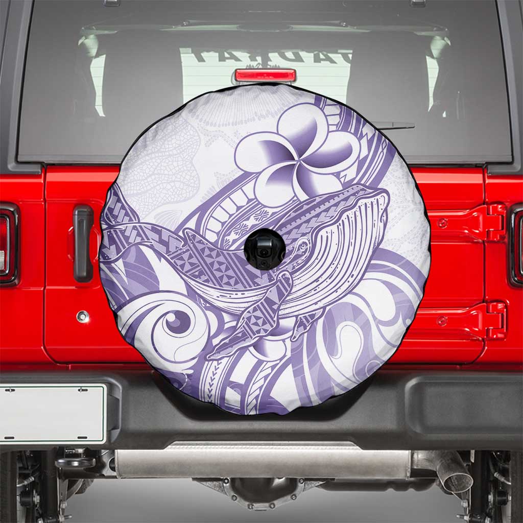 Purple Hawaii Spare Tire Cover Humpback Whale Tattoo Polynesian Tribal Ocean Vibes LT14 - Polynesian Pride