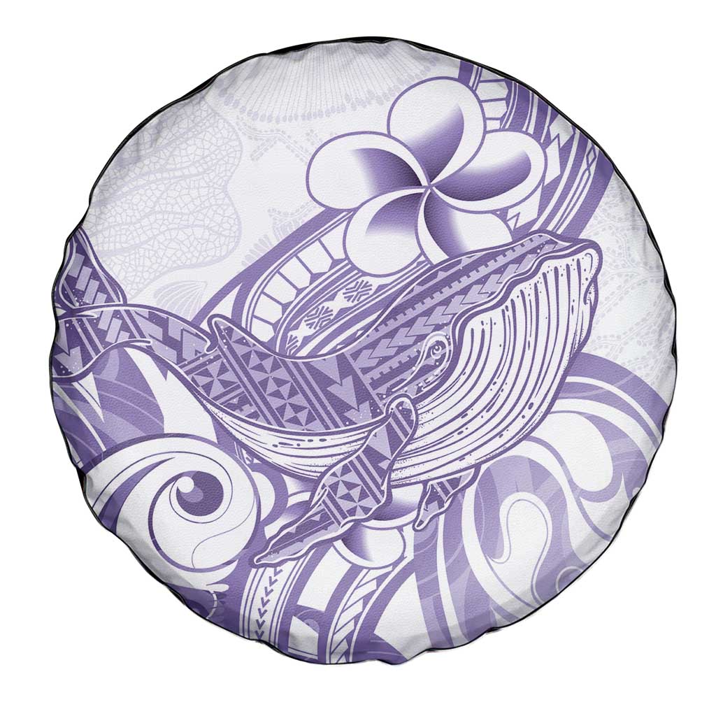 Purple Hawaii Spare Tire Cover Humpback Whale Tattoo Polynesian Tribal Ocean Vibes LT14 - Polynesian Pride