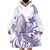 Purple Hawaii Wearable Blanket Hoodie Humpback Whale Tattoo Polynesian Tribal Ocean Vibes