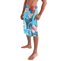 Personalised Hawaii Lavalava Humpback Whale Tattoo With Tropical Flowers LT14 - Polynesian Pride