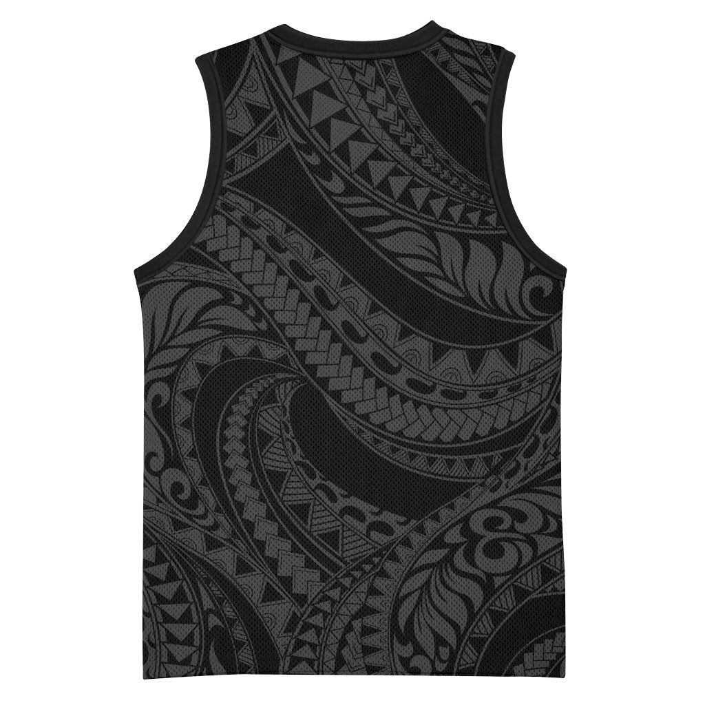 Tiki Drum Hawaii Basketball Jersey Hawaiian Kakau Tattoo Style