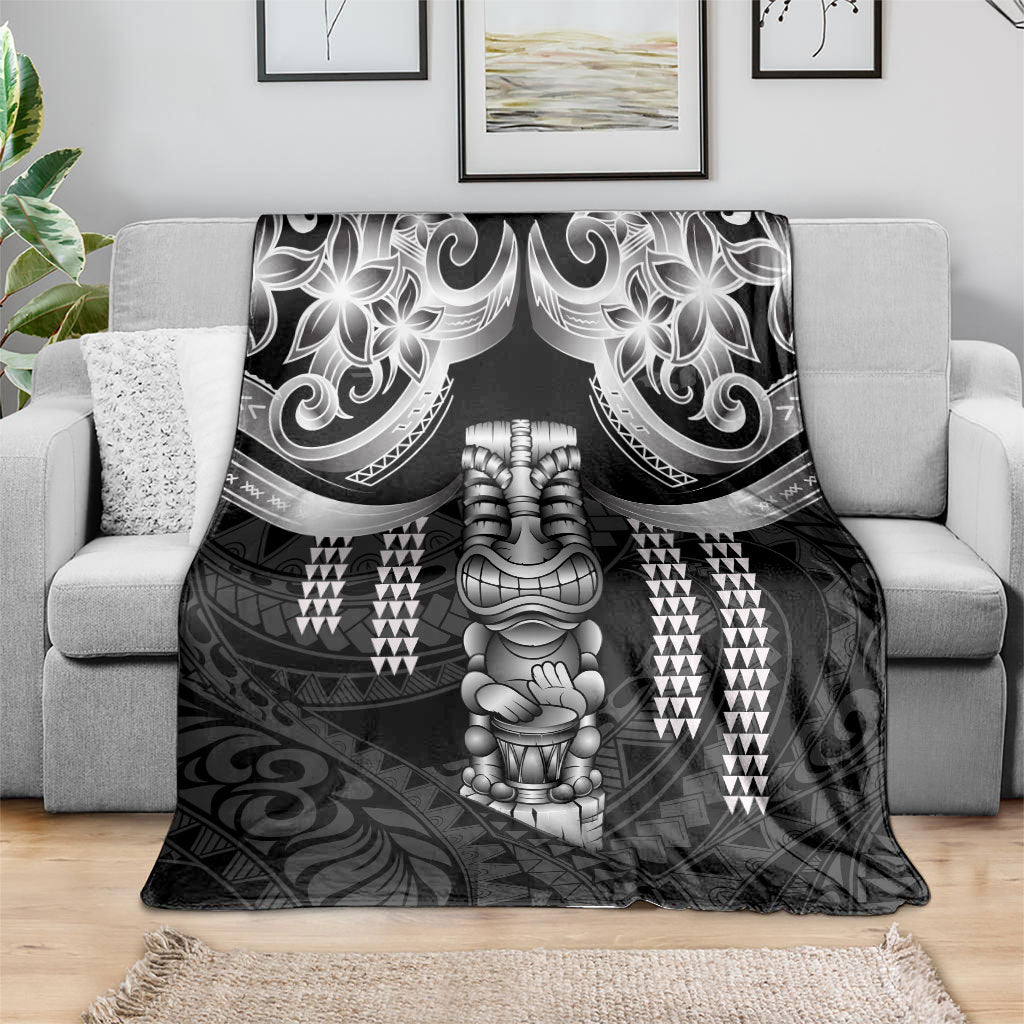 Tiki Drum Hawaii Blanket Hawaiian Kakau Tattoo Style LT14 - Polynesian Pride
