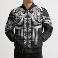 Tiki Drum Hawaii Bomber Puffer Jacket Hawaiian Kakau Tattoo Style LT14 - Polynesian Pride