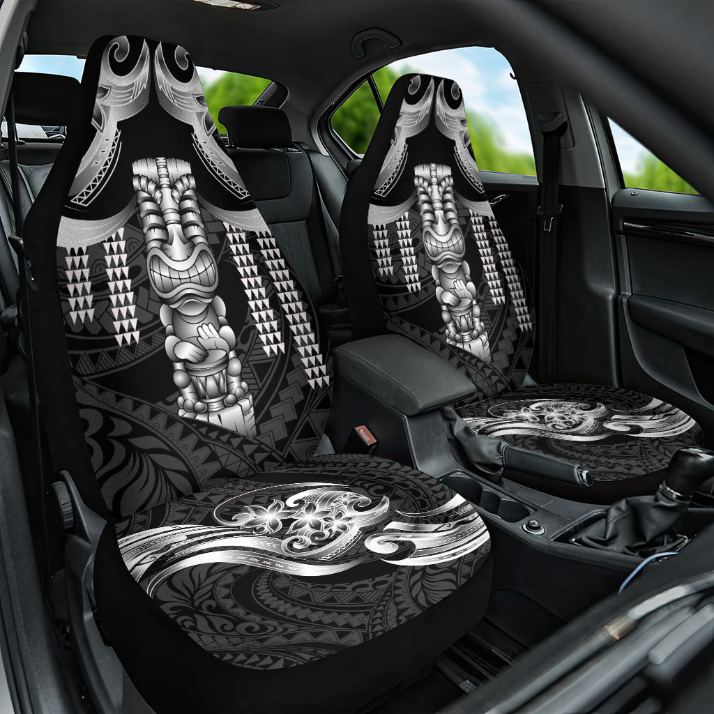 Tiki Drum Hawaii Car Seat Cover Hawaiian Kakau Tattoo Style