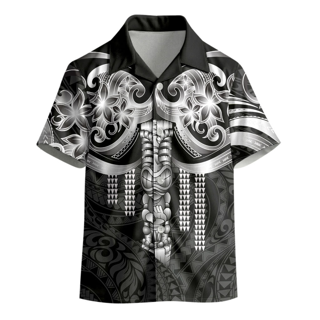 Tiki Drum Hawaii Kid Hawaiian Shirt Hawaiian Kakau Tattoo Style