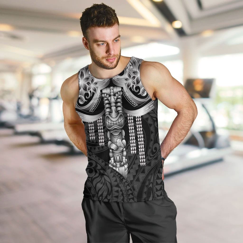 Tiki Drum Hawaii Men Tank Top Hawaiian Kakau Tattoo Style