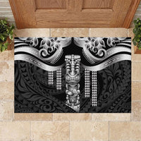 Tiki Drum Hawaii Rubber Doormat Hawaiian Kakau Tattoo Style