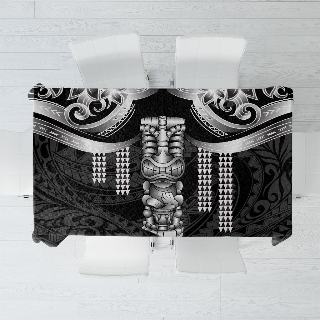 Tiki Drum Hawaii Tablecloth Hawaiian Kakau Tattoo Style