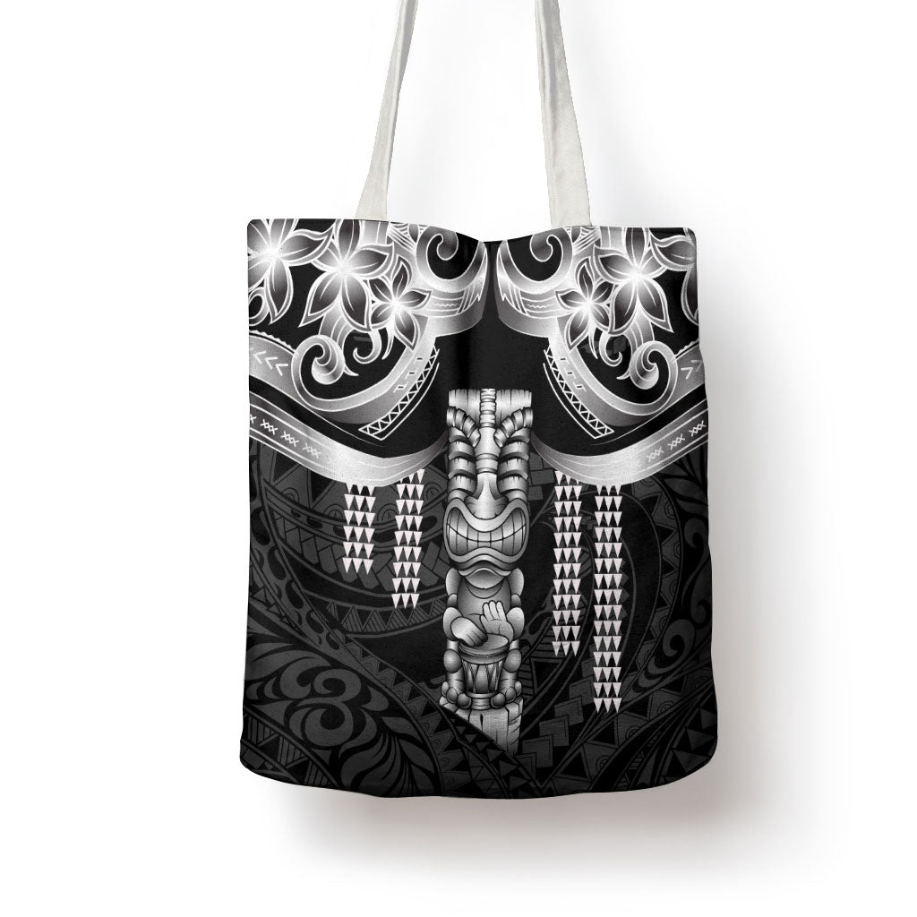 Tiki Drum Hawaii Tote Bag Hawaiian Kakau Tattoo Style