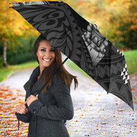 Tiki Drum Hawaii Umbrella Hawaiian Kakau Tattoo Style