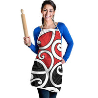 New Zealand Apron Maori Koru Tino Rangatiratanga Color - Polynesian Pride