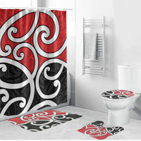 New Zealand Bathroom Set Maori Koru Tino Rangatiratanga Color - Polynesian Pride