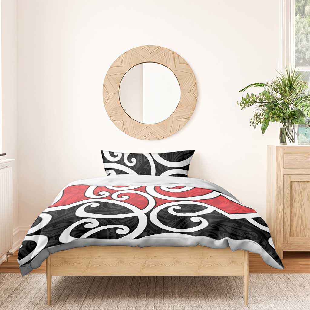 New Zealand Bedding Set Maori Koru Tino Rangatiratanga Color - Polynesian Pride