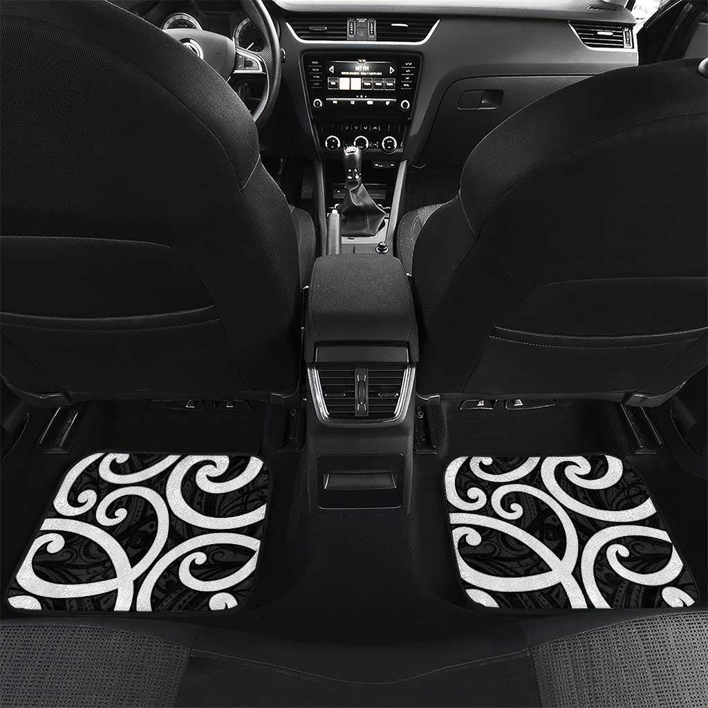 New Zealand Car Mats Maori Koru Tino Rangatiratanga Color - Polynesian Pride