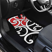 New Zealand Car Mats Maori Koru Tino Rangatiratanga Color - Polynesian Pride