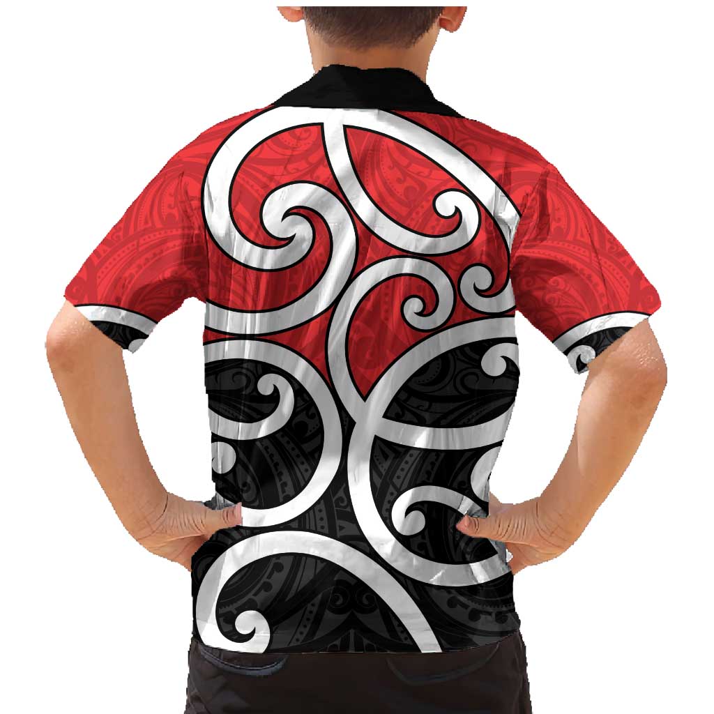 New Zealand Family Matching Mermaid Dress and Hawaiian Shirt Maori Koru Tino Rangatiratanga Color - Polynesian Pride