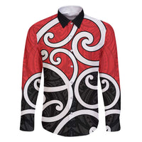 New Zealand Family Matching Short Sleeve Bodycon Dress and Hawaiian Shirt Maori Koru Tino Rangatiratanga Color - Polynesian Pride