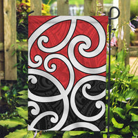 New Zealand Garden Flag Maori Koru Tino Rangatiratanga Color - Polynesian Pride