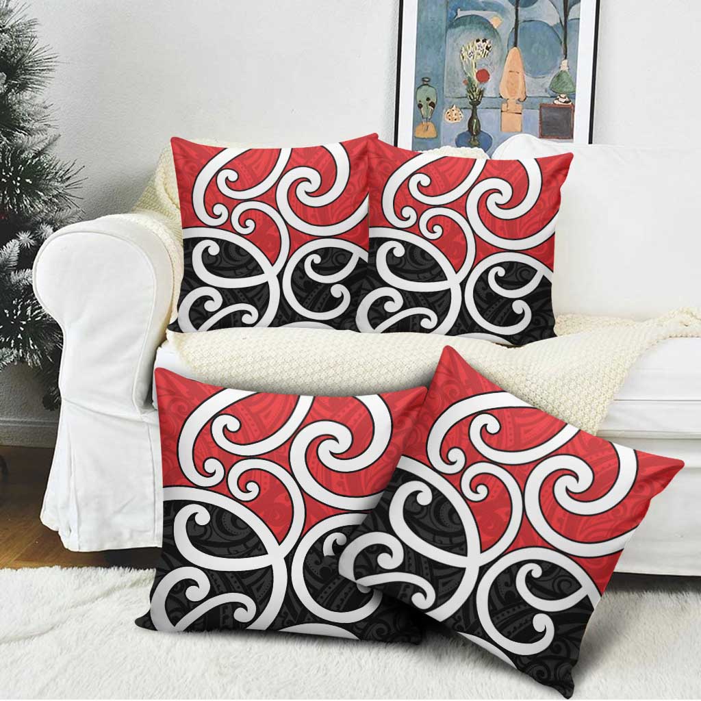New Zealand Pillow Cover Maori Koru Tino Rangatiratanga Color - Polynesian Pride
