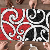 New Zealand Puzzle Maori Koru Tino Rangatiratanga Color - Polynesian Pride