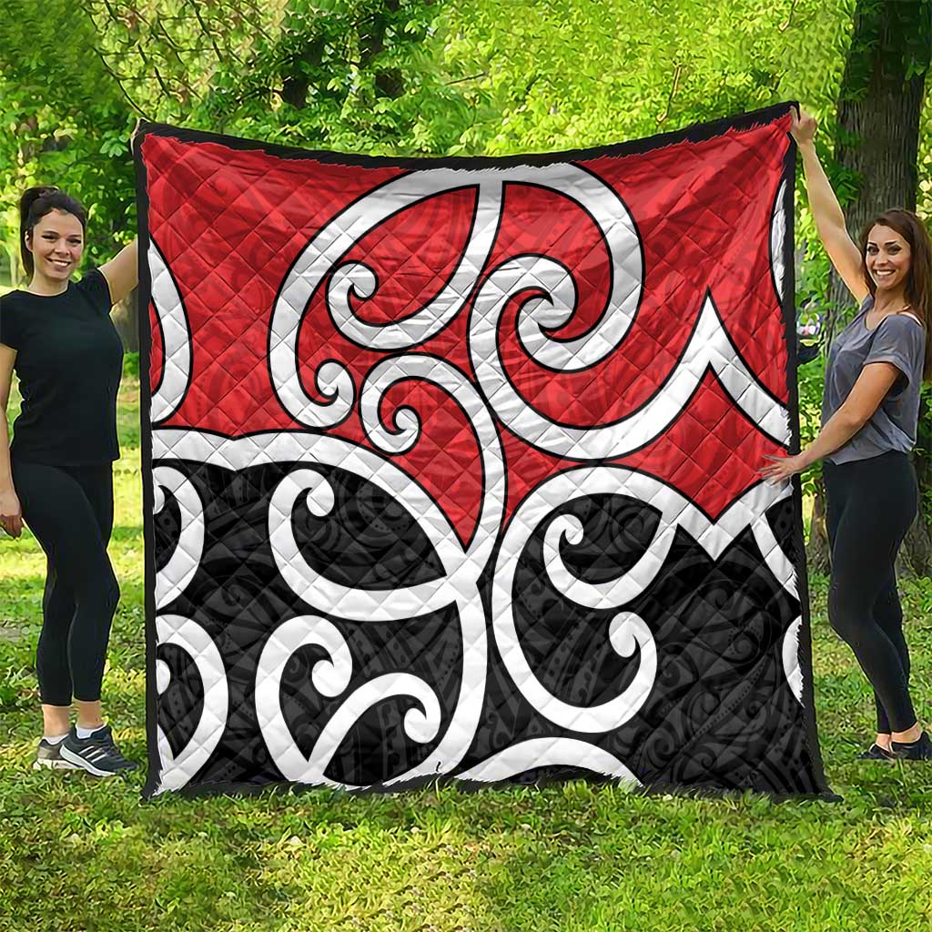New Zealand Quilt Maori Koru Tino Rangatiratanga Color - Polynesian Pride