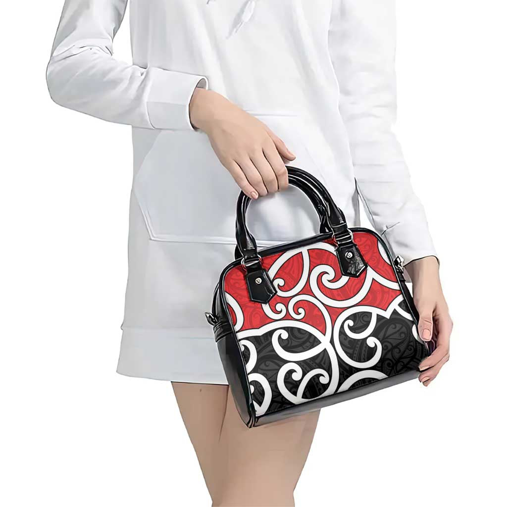 New Zealand Shoulder Handbag Maori Koru Tino Rangatiratanga Color - Polynesian Pride