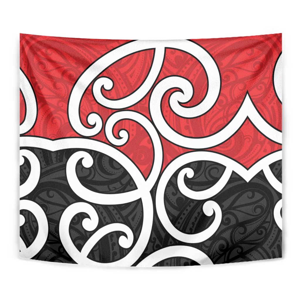 New Zealand Tapestry Maori Koru Tino Rangatiratanga Color - Polynesian Pride
