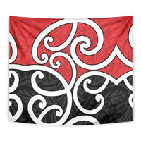 New Zealand Tapestry Maori Koru Tino Rangatiratanga Color - Polynesian Pride