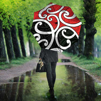 New Zealand Umbrella Maori Koru Tino Rangatiratanga Color - Polynesian Pride