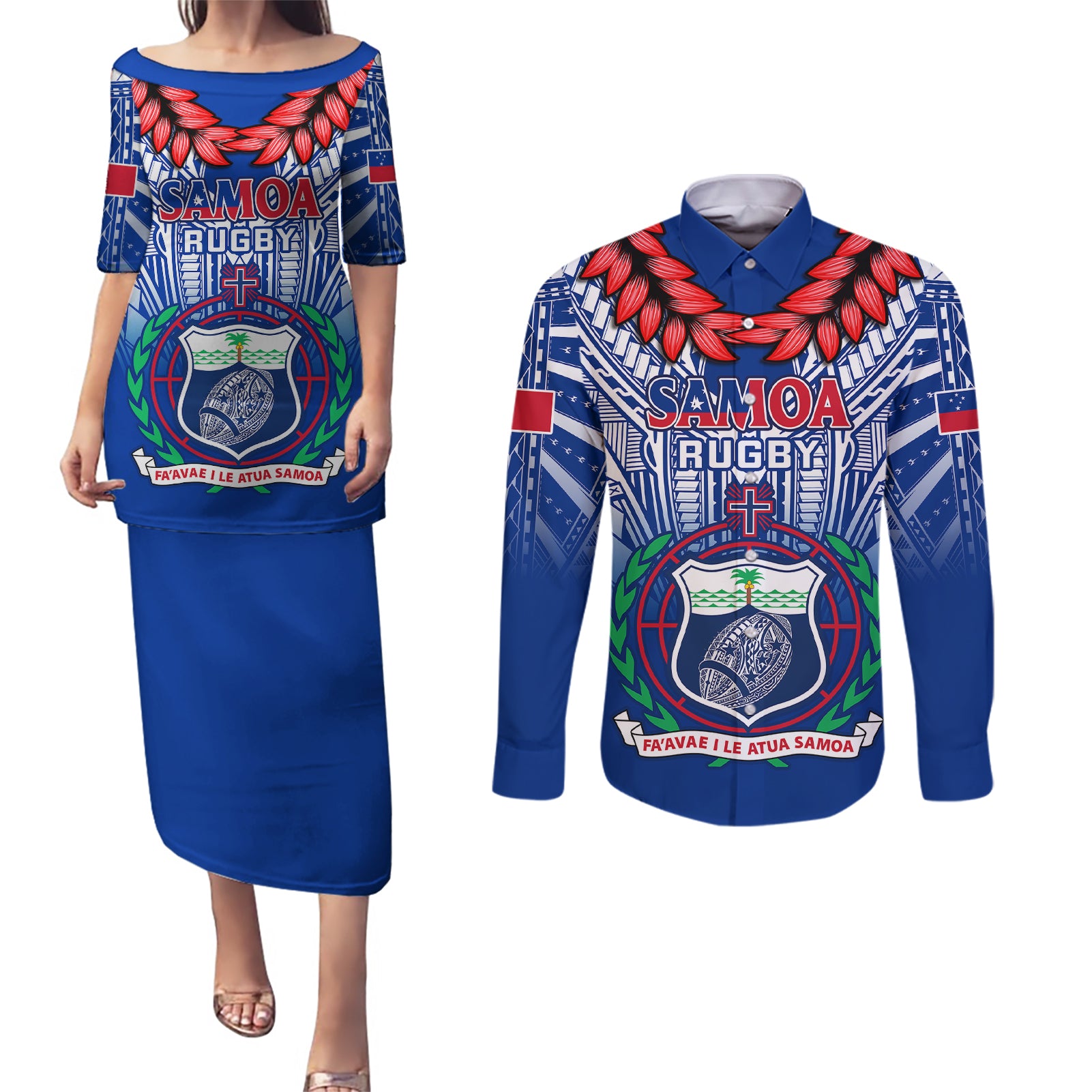 custom-samoa-rugby-couples-matching-puletasi-dress-and-long-sleeve-button-shirts-2023-go-manu-samoa-with-ula-fala-style