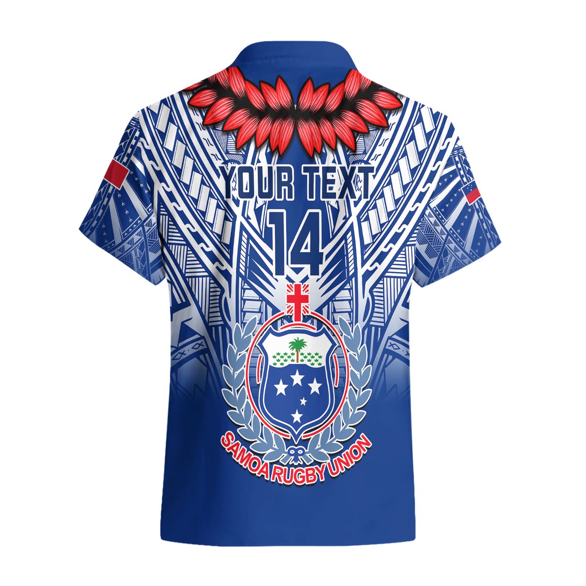 Custom Samoa Rugby Hawaiian Shirt 2023 Go Manu Samoa With Ula Fala Style LT14 - Polynesian Pride