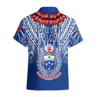Custom Samoa Rugby Hawaiian Shirt 2023 Go Manu Samoa With Ula Fala Style LT14 - Polynesian Pride